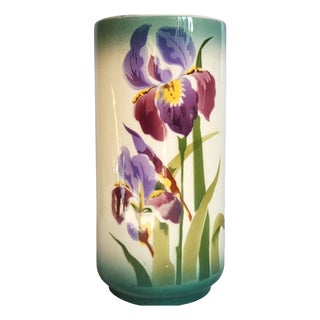 Art Nouveau Earthenware Roll Vase from Choisy Le Roi, 1890s For Sale