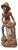 Large Asian Wooden Sculpture of Fisherman, 1890s For Sale