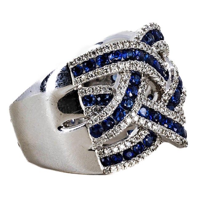 Late 20th Century Sapphire Ring, Size 5 For Sale