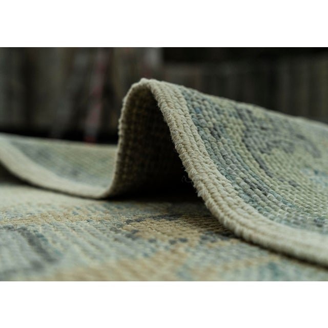 Textile Turkish Oushak Rug 2'5" x 8'6" #19131 For Sale - Image 7 of 8