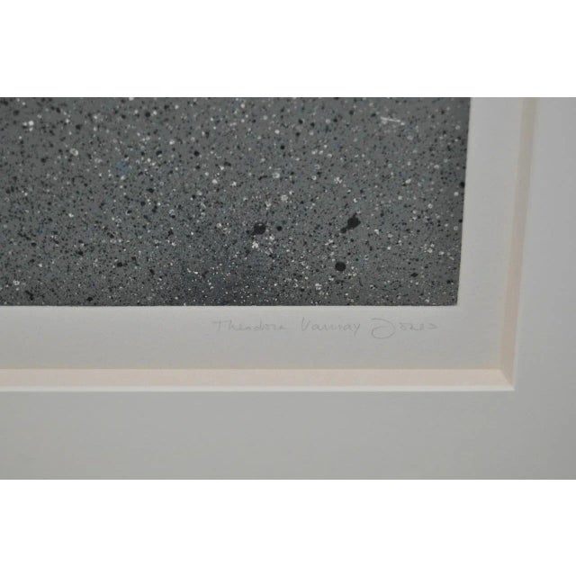 Abstract Theodora Varnay Jones "On the Surface #87" Signed Print c.1990s For Sale - Image 3 of 7