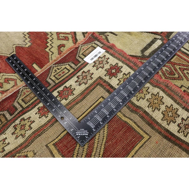 Vintage Turkish Oushak Hallway Rug Runner - 03'11 x 09'06 For Sale In Dallas - Image 6 of 9