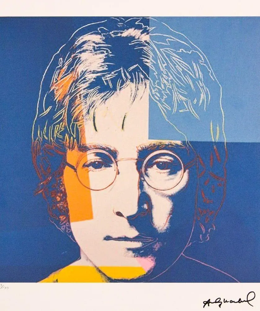 After Andy Warhol, John Lennon (Orange Edition), 1980s, Lithograph