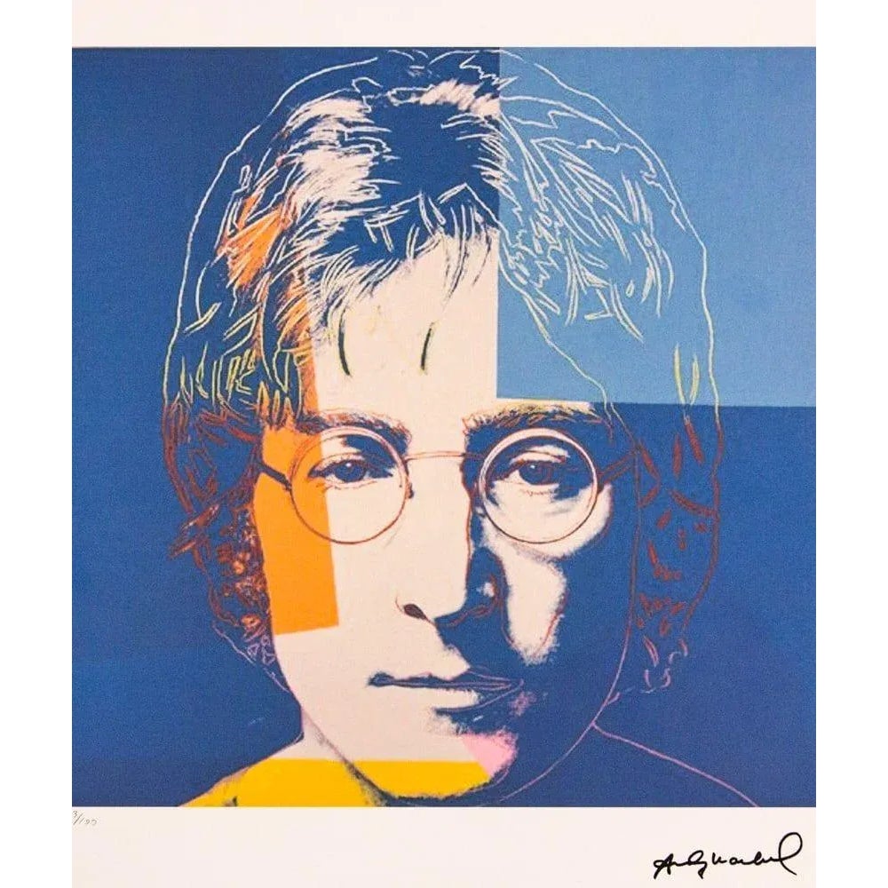 After Andy Warhol, John Lennon (Orange Edition), 1980s, Lithograph