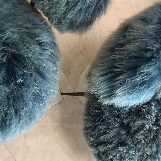 Baxter Mongolia Fur Chairs Pair Chairish