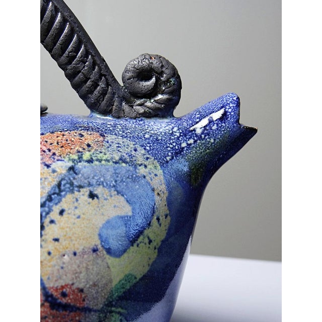 Terracotta Teapot in the style of David Constantine White, USA, 1950s-1970s For Sale - Image 9 of 17