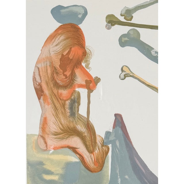 Surrealism 1960s Salvador Dali Divine Comedy Hell Canto 20 Decomposition Framed For Sale - Image 3 of 3