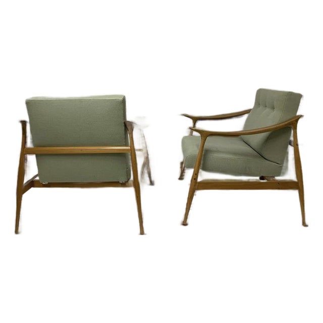 Mid-20th Century, Attributed to Ico Parisi for Fratelli Reguitti, Armchairs For Sale