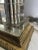 Metal Mid Century Modern Stacked Glass Table Lamp For Sale - Image 7 of 9