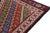 1920s 1920s Antique Tribal Kilim in Rare Bordeaux With Vibrant Geometric Patterns For Sale - Image 5 of 6