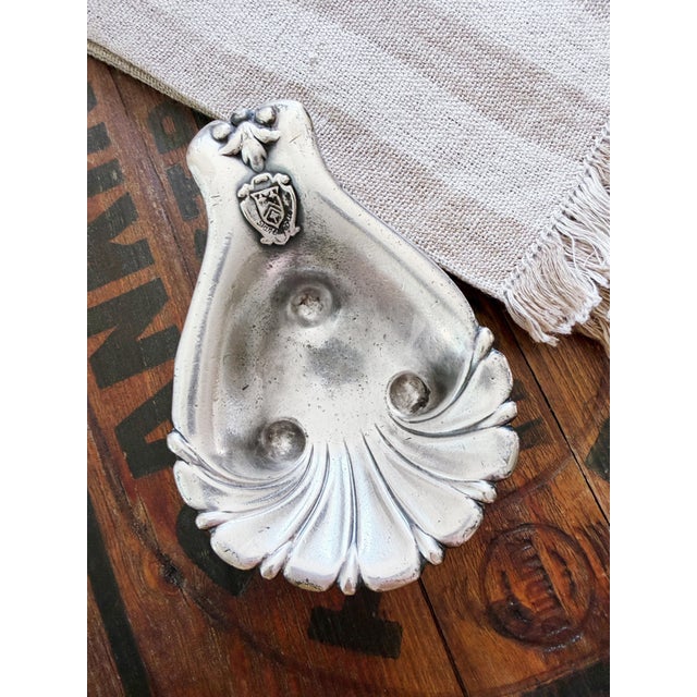 Art Nouveau Antique Silver Plated Davenport Hotel Nut Dish For Sale - Image 3 of 5
