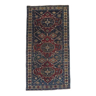 Antique Shrivan Rug 4'4'' x 8'5'' For Sale