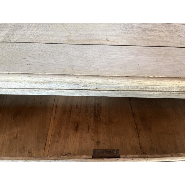 Antique Bleached Oak Flemish Chest of Drawers For Sale - Image 3 of 17