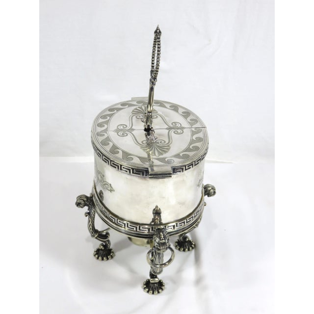Victorian Antique English Sheffield Silverplate Egg Warmer by Elkington For Sale - Image 3 of 11
