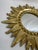 Late 20th Century Gold Gilded 12.5" Sunburst Wall Mirror For Sale - Image 6 of 18