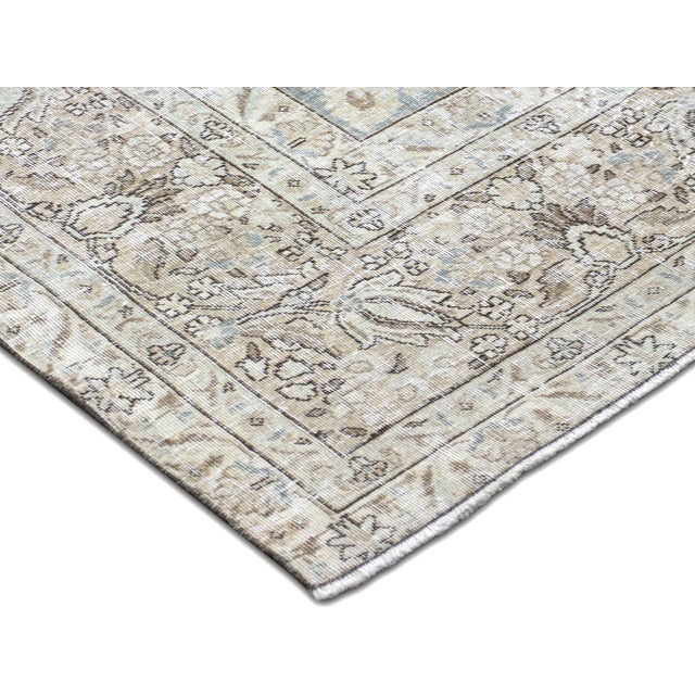 Transitional 1940s Persian Tabriz Rug For Sale - Image 3 of 6