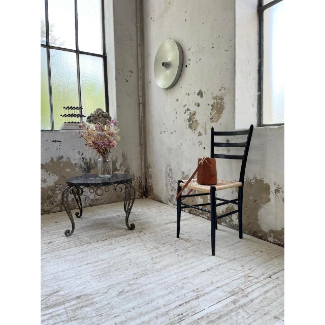 Metal and Black Marble Coffee Table by René Drouet, 1960s For Sale - Image 6 of 18