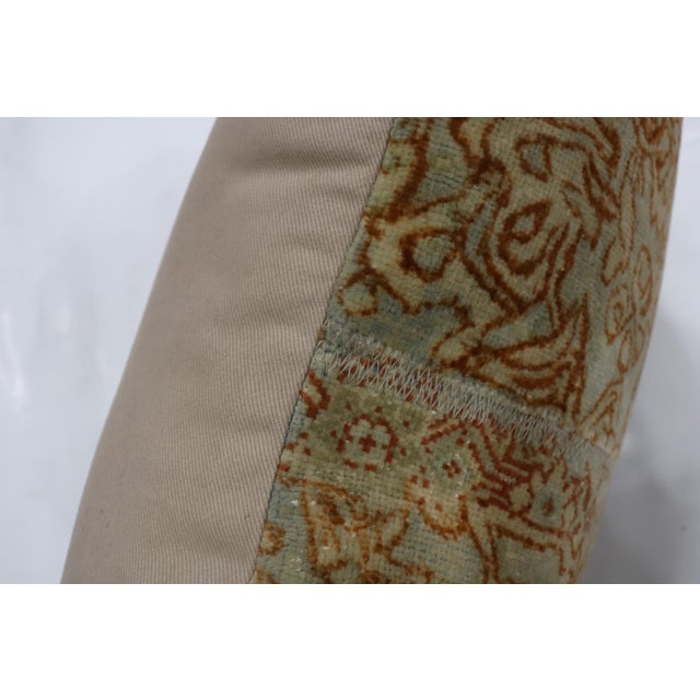 Zabihi Collection Persian Senneh Rug Pillow For Sale - Image 4 of 4