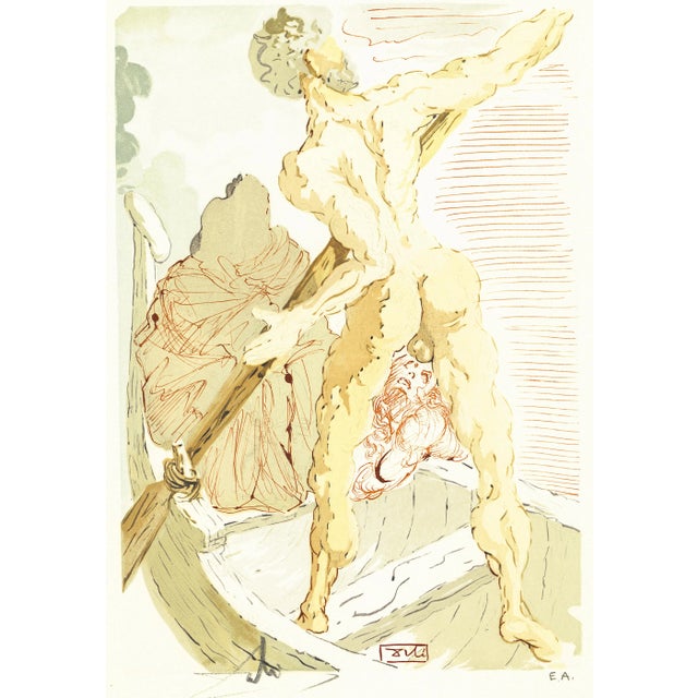 Rare Epreuve d’Artiste (E.A. or Artist's Proof) engraving from Salvador Dalí’s "The Divine Comedy", printed on BKF Rives...