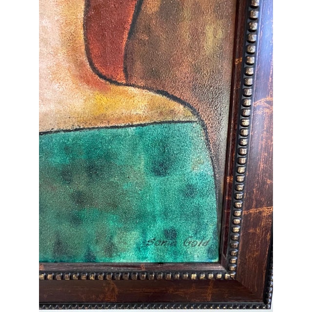 Abstract Portrait "Dreaming" Original Oil Painting by Sonia Gold For Sale In Los Angeles - Image 6 of 9