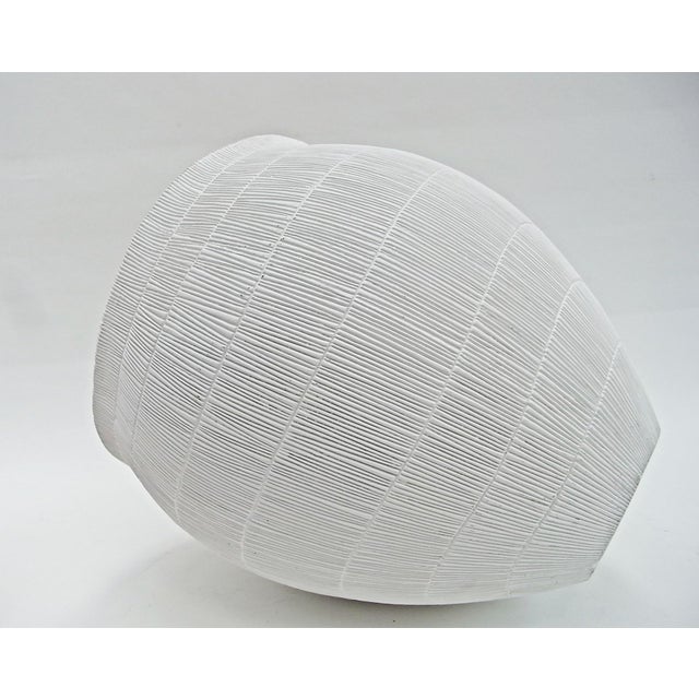 White Amorphe Plant Pot in White Slurried Fibre Glass from Gunter Lambert, 2000s For Sale - Image 8 of 10