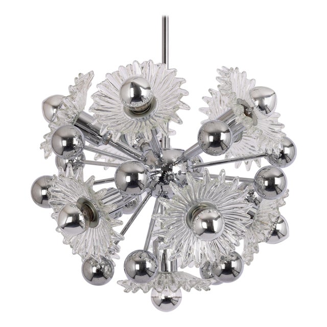 Mid-Century Sputnik Chandelier from Doria Leuchten, Germany, 1970s For Sale