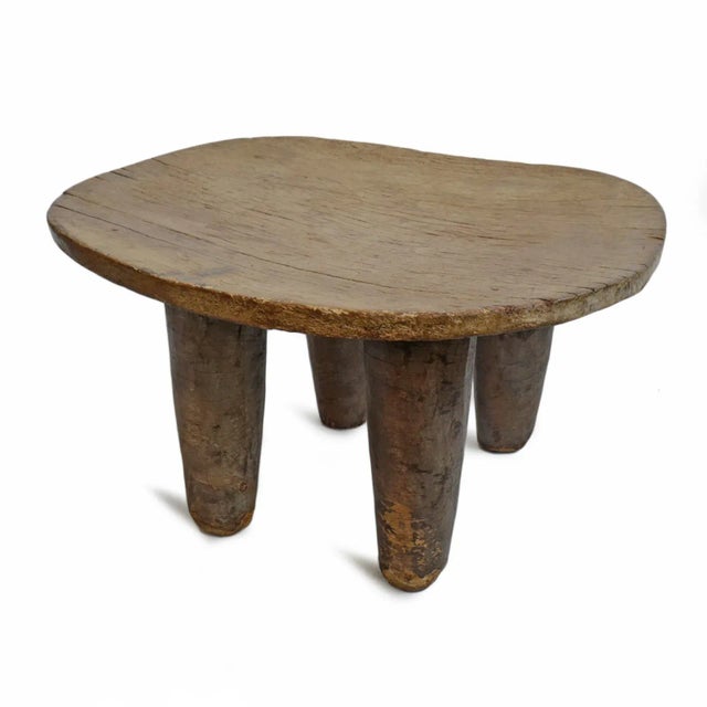 Authentic old wood Senufo stool from Burkina Faso area. Beautifully simple modern forms carved from a single piece of wood...
