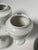 Neoclassical Small White Porcelain Lidded Urns, Set of 3 For Sale - Image 11 of 12