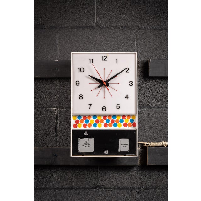 This vintage advertising clock design was originally manufactured in blue for Fresca soda and in red for Tab Cola. It was...