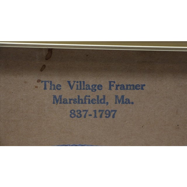 Metal Cotton Mather Brass Framed Portrait Print For Sale - Image 7 of 7