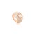 Octagon Cut Cubic Zircon Dome Ring in Rose Gold Finish- Size 7 For Sale - Image 4 of 10
