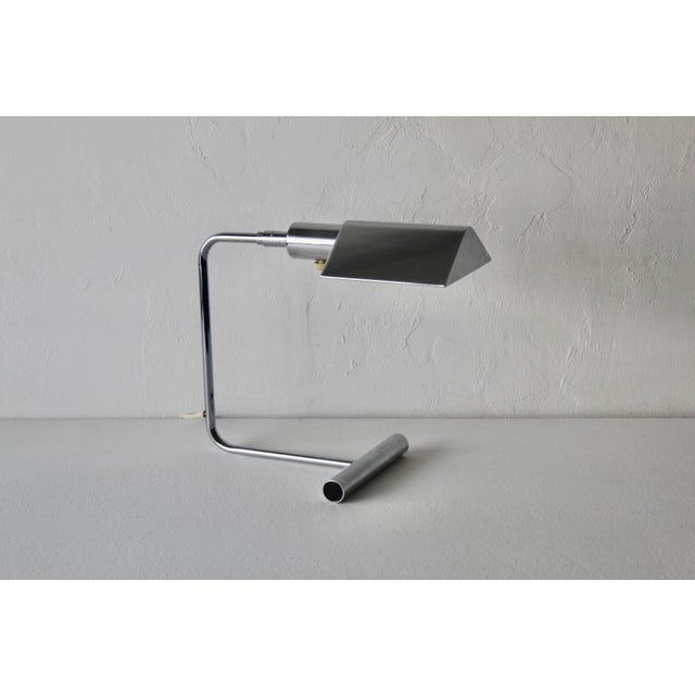 Koch & Lowy 1970s Koch & Lowy Omi Chrome Articulating Modernist Desk Lamp For Sale - Image 4 of 18