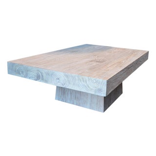 Andrianna Shamaris Sectional Teak Wood Minimal Table For Sale