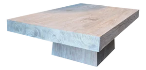 Andrianna Shamaris Sectional Teak Wood Minimal Table