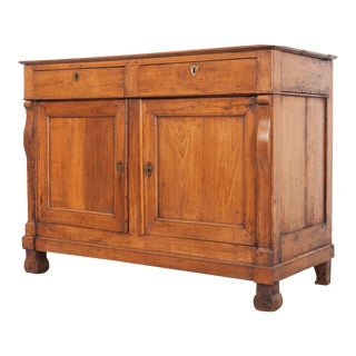 French 19th Century Transitional Walnut Buffet For Sale