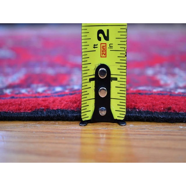 1970s Vintage Turkoman Bokara Red Wool Hand Knotted Rug For Sale - Image 5 of 8