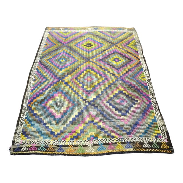 Turkish Colorful Kilim For Sale