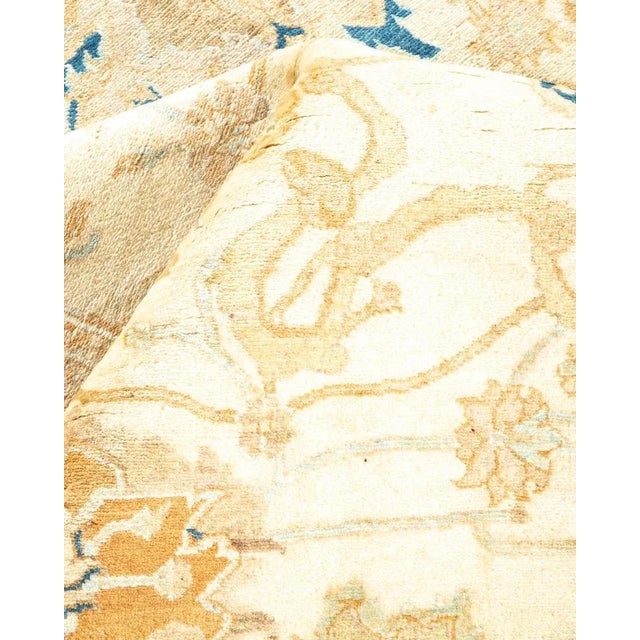 Textile Mogul, One-of-a-Kind Hand-Knotted Area Rug in Ivory, 6' 1" x 11' 5" For Sale - Image 7 of 8