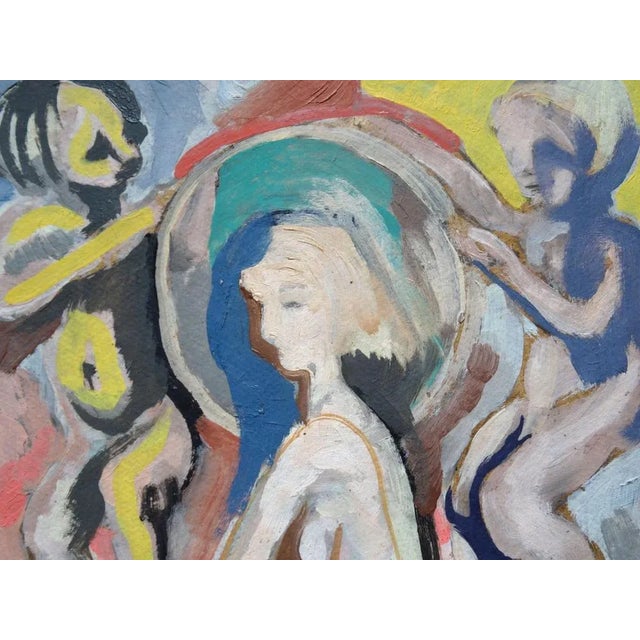 Mom. Cardboard, oil, double sided, 50x48 cm Vladimir Borisovich Glushenkov (May 21, 1948, Riga - December 26, 2009, Riga.)...