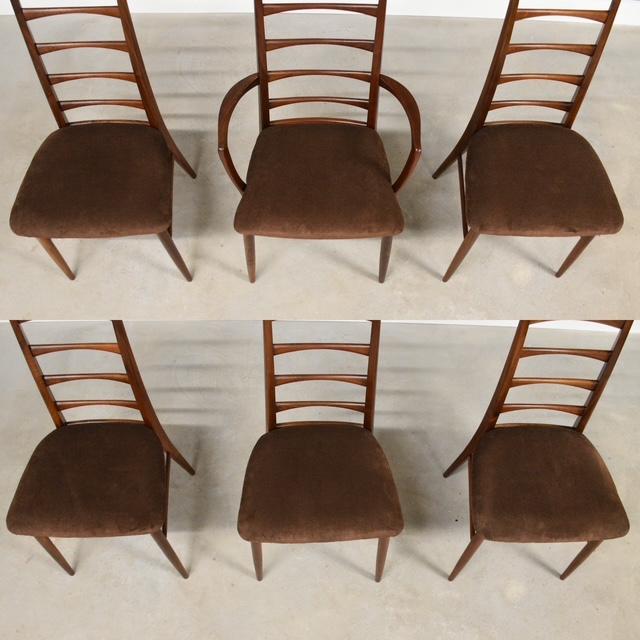Koefoeds Hornslet 1960s Danish Modern Teak Lis Dining Chairs by Koefoeds Hornslet - Set of 6 For Sale - Image 4 of 9