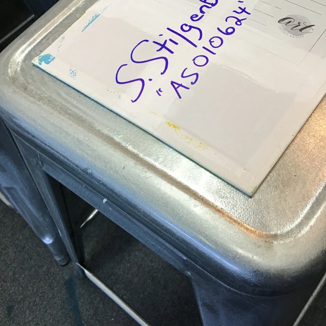 Contemporary “AS010624” Abstract Painting on Canvas Panel by Stephen Stilgenbauer For Sale - Image 3 of 3