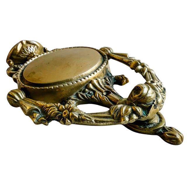 Create a great first impression for your home with this antique solid brass door knocker. Measures 9 inches tall and...