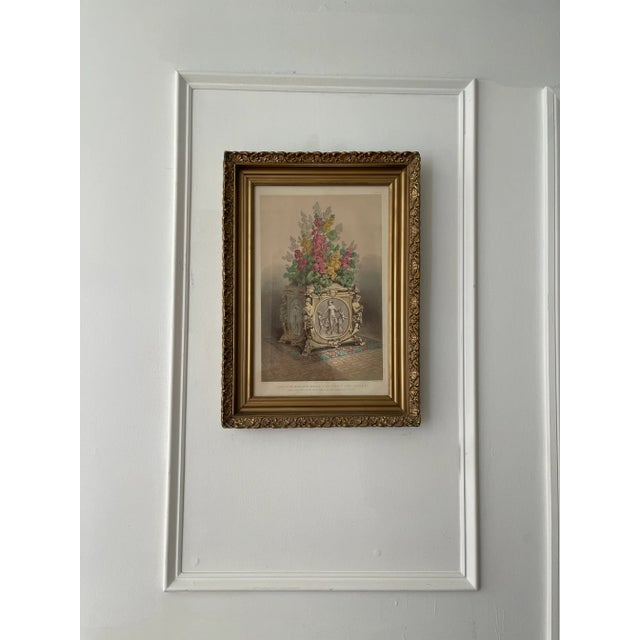 Antique English Victorian Still Life Lithograph Print Circa 1852 For Sale - Image 10 of 10
