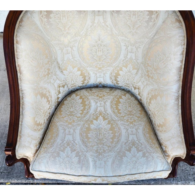 Henredon Louis XV Duchesse Brisée Lounge Chair French Bergère For Sale - Image 9 of 13