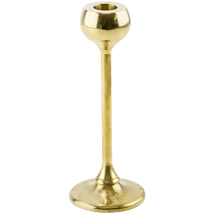 Danish Brass Candleholder, 1960s