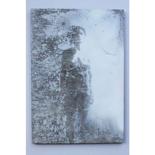 Psychedelic Art Silver Carved Resin Panel by Stefano Bersani for Recherche, 1970s For Sale - Image 9 of 9