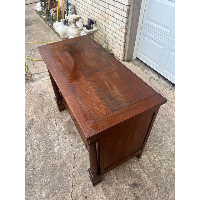 French 19th Century Empire Solid Walnut Chest of Drawers / Commode For Sale - Image 6 of 12