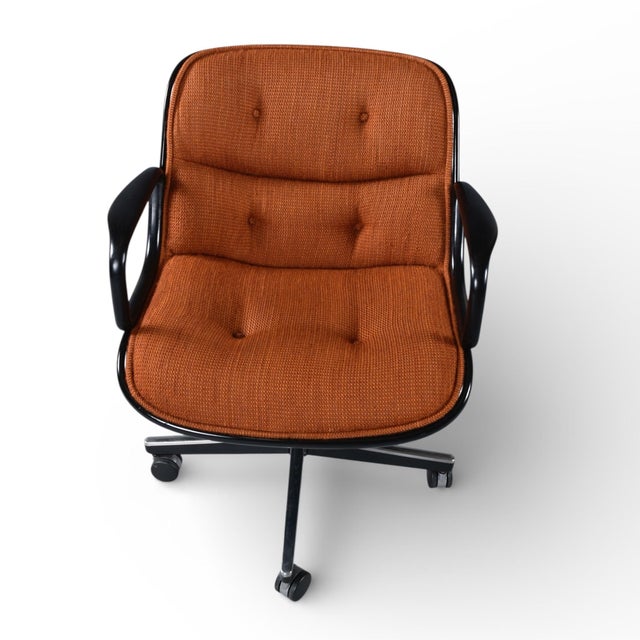 Charles Pollack for Knoll Burnt Orange Executive Chair For Sale - Image 9 of 16