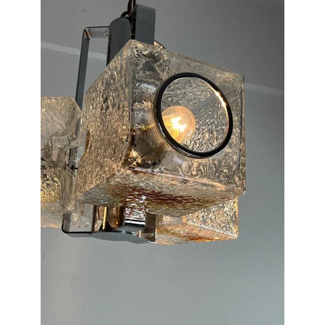 1970s Three-Light Murano Glass Chandelier by Toni Zuccheri for VeArt, 1970s For Sale - Image 5 of 13