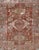 Tribal Antique Persian Heriz Rug Featuring Geometric Medallion Design in Rust and Ivory 4'8 X 6'2 For Sale - Image 3 of 13
